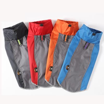 China Outdoor sports viable new autumn and winter pet clothes windproof and cold proof pet raincoat dog jacket ski suit for sale