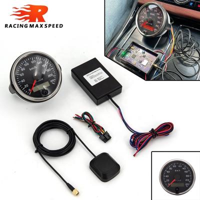 China 85mm Universal GPS 12v/24v 220Km/h Speed ​​Gauge and LCD 2 in 1 Display Speed ​​Meter for Truck SUV 9-32V Car ACE for sale