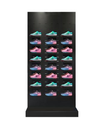 China Displaying Goods Wall Mount Shoes Show Rack Shoe Display Rack Shoe Display Stand For Retail Store Against Wall for sale