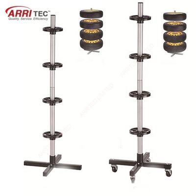 China Double Easy Assembly Car Tire Store Display Fixtures Multifunctional Car Accessories Display Rack for sale