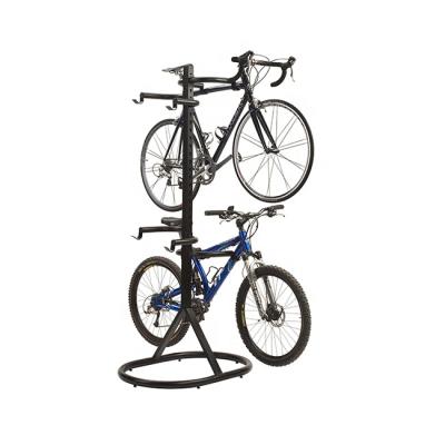 China Easy Assembly 4 Bike Retail Store Garage Bicycle Storage Organizer Metal Floor Display Stand Bike Parking Rack for sale