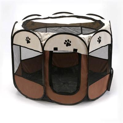 China Breathable Safe Folding Dog Animals Pitch Up Tent Camping Cat House Cage Durable Portable Pet Bed House Tent Indoor Pet Carriers Cages for sale