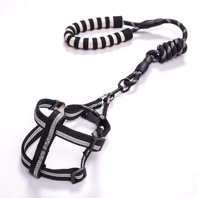 China Pet Products Thoughtful Puppy Safe Step In Dog Leashes Collar Harness Set Comfortable Padded Thoughtful Handle Dog Harness For Dogs for sale