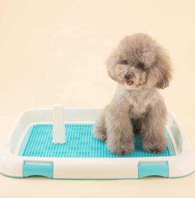 China Wholesale Safe Viable Plastic Home Use Floor Pad Double Layer Dog Toilet Tray Washable Cleaning Indoor Toilet for sale