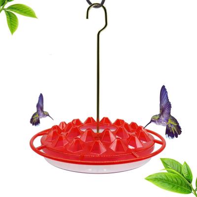 China Safe Stored Hummingbird Feeder Water Drinker Food Feeding Detachable Hanging Humming Bird Feeder With Stainless Steel Hook for sale