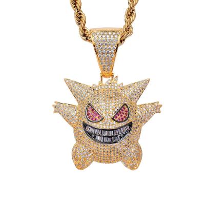 China Hip Hop Geng Ghost Pendant 3A Zircon 900 Hip Hop Hip Hop Pendant Necklace From Hiphop Childhood Memories 900 for sale