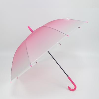 China 19 Inch Children's Contemporary EVA Color Changing Cheap Transparent Gradient Gradient Upright Umbrella for sale