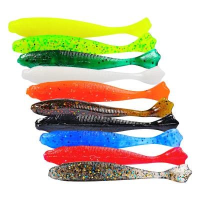 China PVC Paddle Tail Soft Lure Tail Shad Bait Paddle Lure Swimbaits Minnow Bait for Pike Bass Trout Walleye Crappie for sale