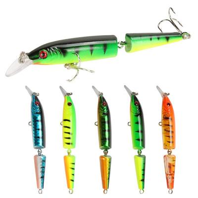 China ABS Material Flip Minnow Segment Fishing Lure Hard Bait 9g 10.5cm Jointed For Singles Professional Quality Minnow Depth 0.8-1.5m for sale