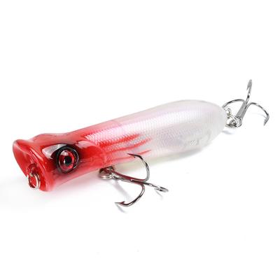 China ABS Plastic 80mm Top 11.4g Water Snap Lure Wobblers Floating Seawater Hard Bait Topwater Snap Fishing Lure For Sea Fishing for sale