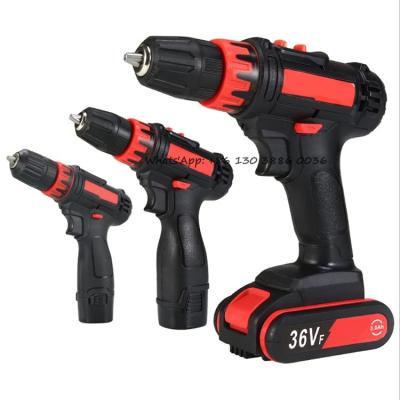 China wholesale 0.7-10mm portable electric power tools lithium battery cordless hand drill machine with hammer for sale