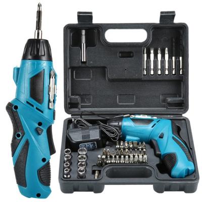 China Home Cordless Drill Industrial Multi Function Screwdriver Power Li-ion Battery Power Tools 4.8V Woodworking DIY Electric Screwdriver for sale