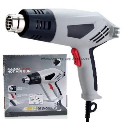 China High Quality Cool/Hot Air Performance Wrap Shrink Blow Digital Display Temperature Control Model 2000W Electric Hot Pneumatic Heat Gun for sale