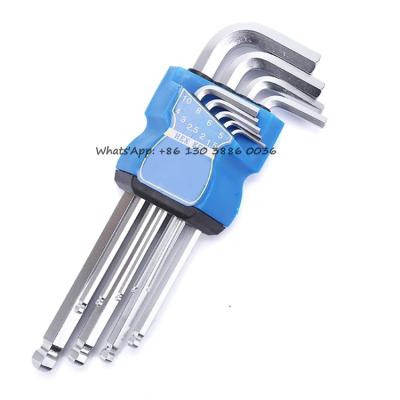 China Metric End Allen Wrenches Set, High Quality Allen Wrench Tool Short Handle Installation Factory Price Arm Ball for sale