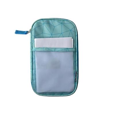 China Schools & Custom Eco-friendly Portable Pencil Bag Pouch Polyester Fabric Pen Pencil Bag Zipper Closure Large Capacity School Student Offices for sale