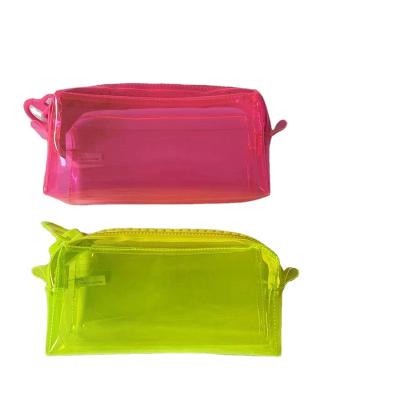 China Schools & Offices Korea Fashion PVC Fabric Pencil Case Style Stationary Zipper Pencil Bag Student for sale