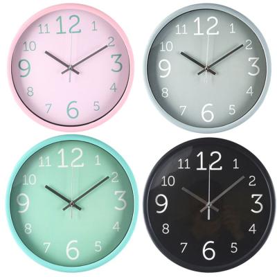 China Antique Style 12 Inch Plasticwallclock Colorful UV Printing Wall Clock For Home Office Decor for sale