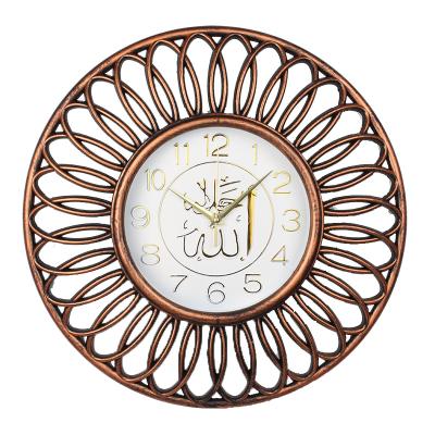 China Hot Selling Islamic Azan Wall Clock of Antique Style Plastic Wall Clock for Prayer for sale