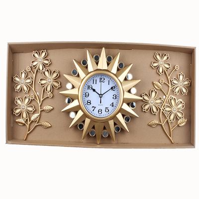 China LUMINOVA Hot selling plastic promotion home decoration three piece set of wall clock for sale