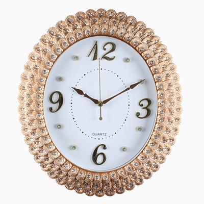 China Fashion radio decorative simple modern luxury nordic wall clock living room clock wall clock creative European for sale