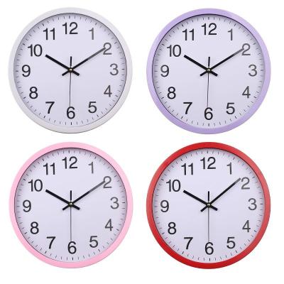 China Antique Style 12 Inch Plasticwallclock Colorful UV Printing Wall Clock For Home Office Decor for sale