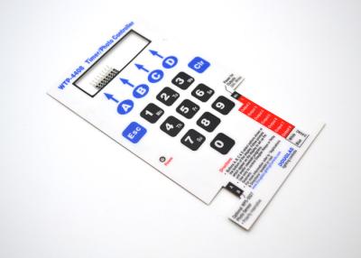 China Flat Membrane Switch With Touch Dots On Graphic Overlay For Timer / Photo Controller for sale