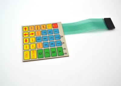 China Flat / Embossed Tactile Membrane Keypad , Push Button Membrane Switch for sale