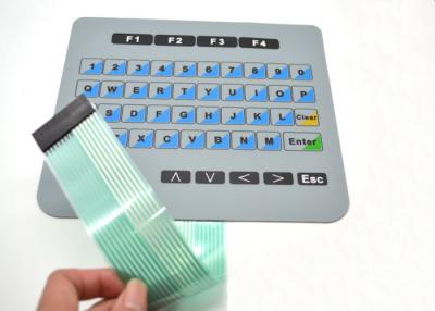 China Durable Standard Flat Membrane Switch / Moisture Proof Rubber Membrane Keyboard for sale