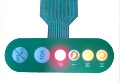 China Panel de control retroiluminado impermeable del interruptor de membrana del LED para los dispositivos industriales en venta