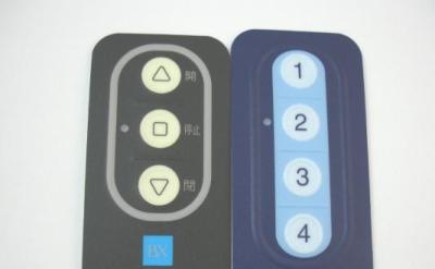 China Push Button Backlit Membrane Switch Keypad Flexible Silk Printing Anti - Corrosion for sale