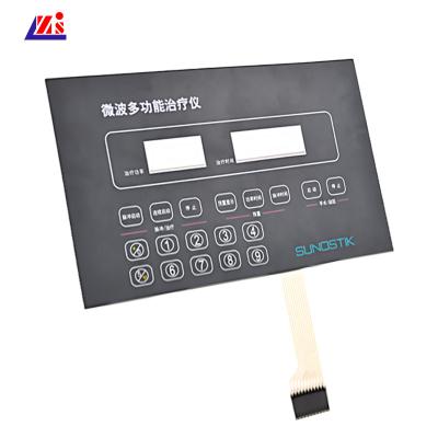 China High Sensitivity PC PET Multi Keys LED Backlit Membrane Switch Panel RoHS for sale