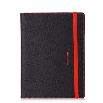 China Custom Wholesale Leather Hardcover PU A5 Diary Business Notebook for sale