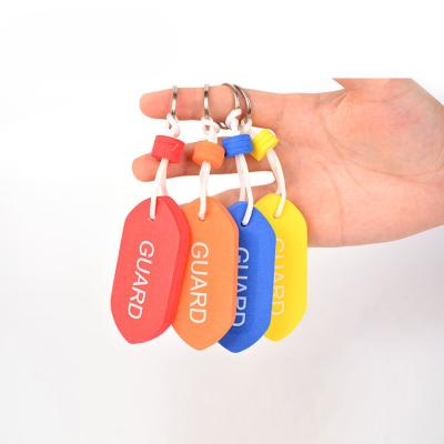 China Promotion Gift Manufacturer Supplies Foam Eva Key Chain Pendant Novel Multi-Layer Adhesive Floating Silk Screen Floating Key Logo for sale