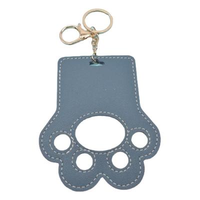 China wholesale New Spot PU Claw Dog Promotion Gift Office Gift Key Chain Pendant Cute Leather Bundle Cards Satchel for sale