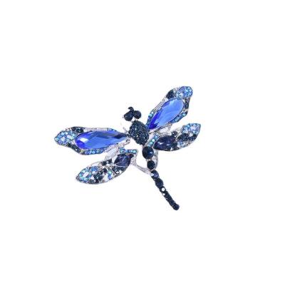 China retro Dragonfly Brooch Scarf Buckle Pin nickel free Diamond Inlaid Animal Brooch Direct sale of brooch from stain manufacturers for sale