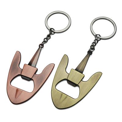 China High Quality Creative Main Chain Zinc Alloy Beer Bottle Opener Beer Bottle Opener Key Chains Ship From Viable Manufacturers for sale