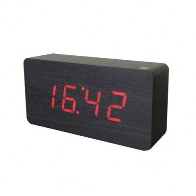 China Files Zogift Wooden Smart LED Digital Table Hot Selling Modern Electronic Alarm Clock for sale