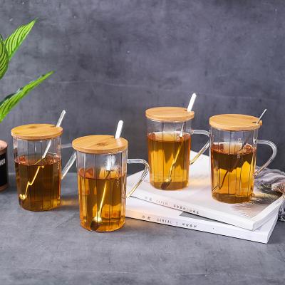 China Simple line Zogift modern Nordic style INS transparent glass slim cup borosilicate coffee water milk juice tea cup long for sale