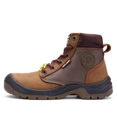 China LARNMERN Steel Toe Men Outdoor And Safety Industrial Leather Boots, High Toe Steel Cap Work Shoes for sale