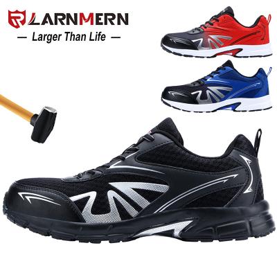 China LARNMERN Steel Toe Men's Steel Toe Safety Work Shoes Light Weight Shoes Breathable Soft Anti-Sensation Shockproof Shoes for sale