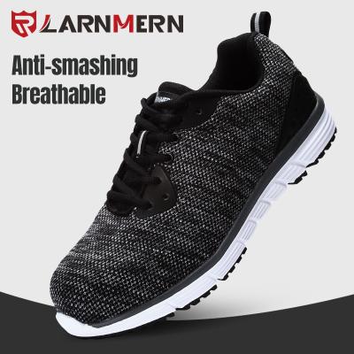 China LARNMERN Toe Work Shoes Men Safety Shoes Men's Construction Steel Toe Work Shoes Men's Anti-Sensational Light Weight Anti-Static Sneaker With Reflective for sale