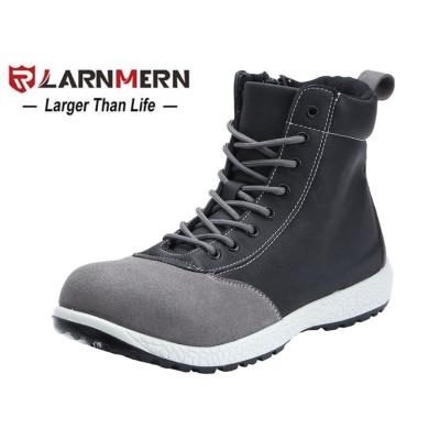 China LARNMERN Anti-Static Men's Steel Toe Safety Work Boots S1P Breathable Light Weight Anti-Sensation Anti-Static Protective Shoes for sale