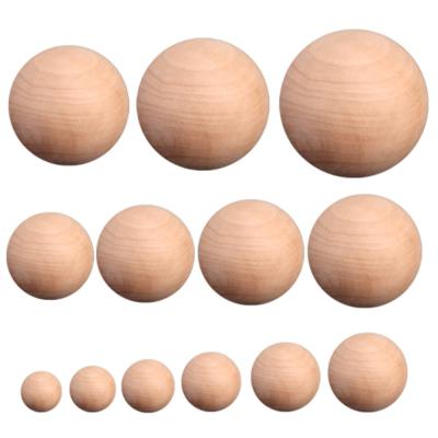 China Wood Customized 10mm 12mm Natural Wood Ball 16mm Friendly Wooden Beads for sale