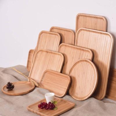 China Sustainable Restaurant Plates Dinnerware Sets Bamboo Wooden Snack Dish Bowls Wooden Dishes Bowls For Sale for sale