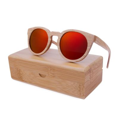 China Natural materials high quality custom polarized cheap wooden bamboo sunglasses frame for women for sale