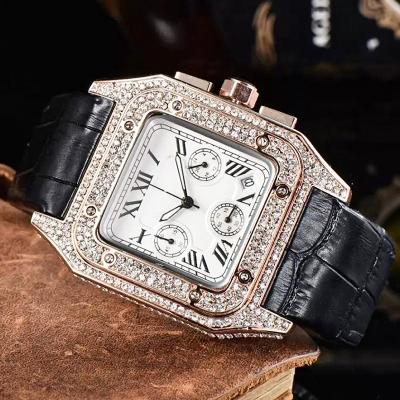 China Water Resistant 40mm Stainless Steel Quartz Watch Rectangle Fashion Quartz Watch Men's Quartz Watch for sale