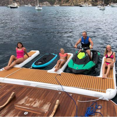 China For Water Playing Factory Custom High Quality Inflatable Jet Ski Floating Boat Dock Floating Pontoon For Yacht for sale