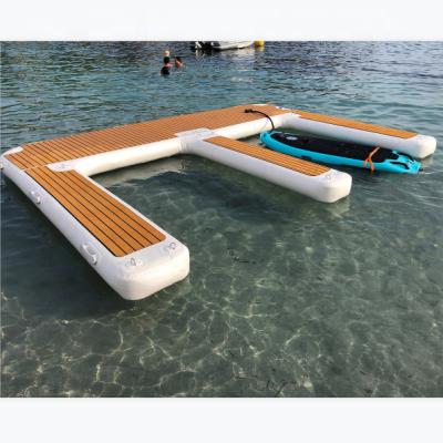 China Durable Inflatable Jet Ski Dock Surfboard Dock DWF Floating Dock OEM Customized Air Mat for sale