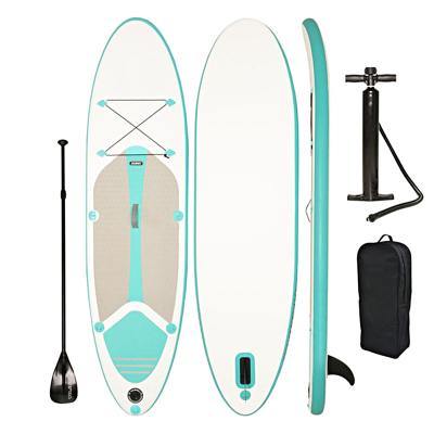 China Stable 9ft Inflatable Stand Up Surfing Board Waterproof Custom Logo Air Inflat Paddle Board SUP For Water Sports for sale