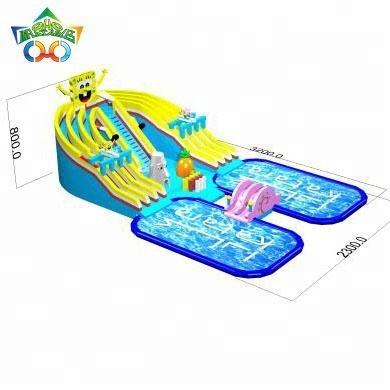 China Earth Water Park 30x20m Inflatable Small Water Park Equipment OH For Swimming Pool for sale